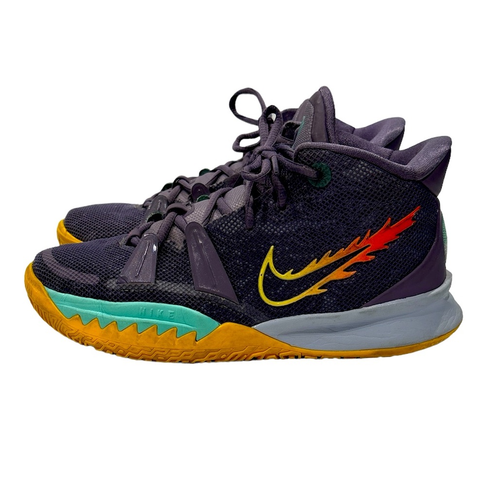 Nike Kyrie 7 Daybreak Shoes Sneakers Sz 6Y‎ Youth Purple Yellow CT4080-500